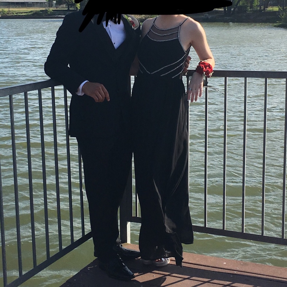 Size SMALL formal dress w/ open back.